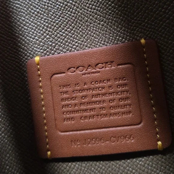 Coach Taupe Leather Tote Bag - Picture 4 of 9